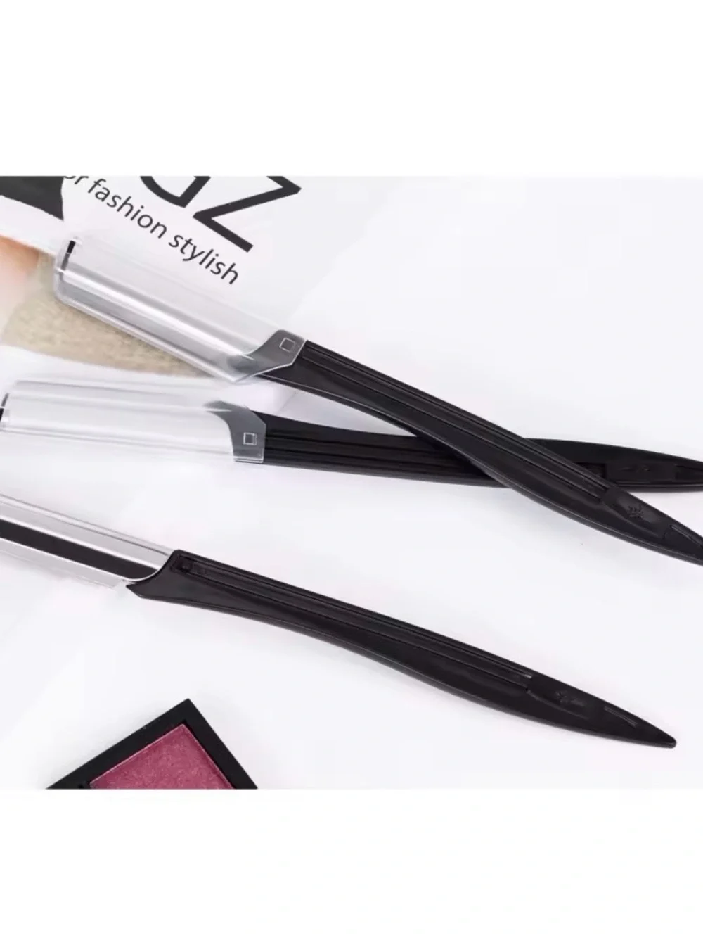 Women's Facial Razor Trio - Black & Pink Precision Dermaplaning Razors